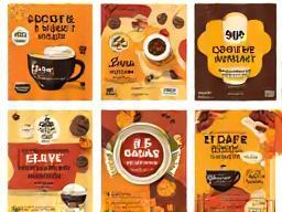 Colorful social media graphics for Sol Café campaign