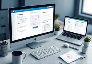 UX/UI wireframes and prototypes displayed on devices